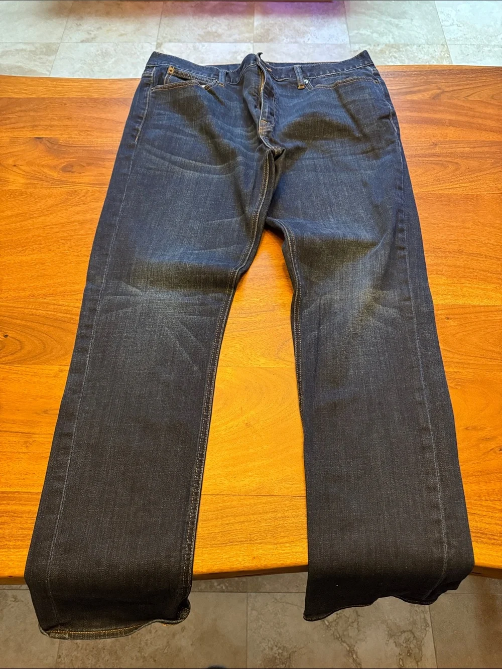 J. Crew Men's Dark Indigo Straight Jeans